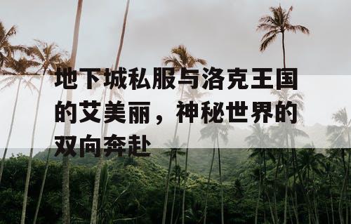 地下城私服与洛克王国的艾美丽，神秘世界的双向奔赴